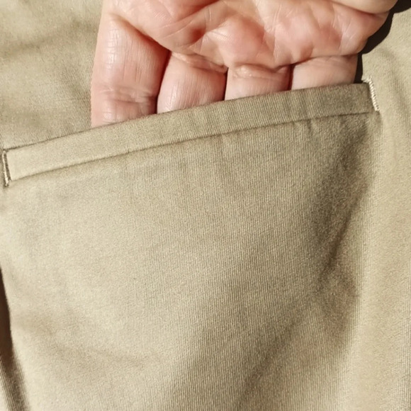 Talbot's cropped nautical beach wide leg pockets front & back rope belt … - Picture 5 of 10